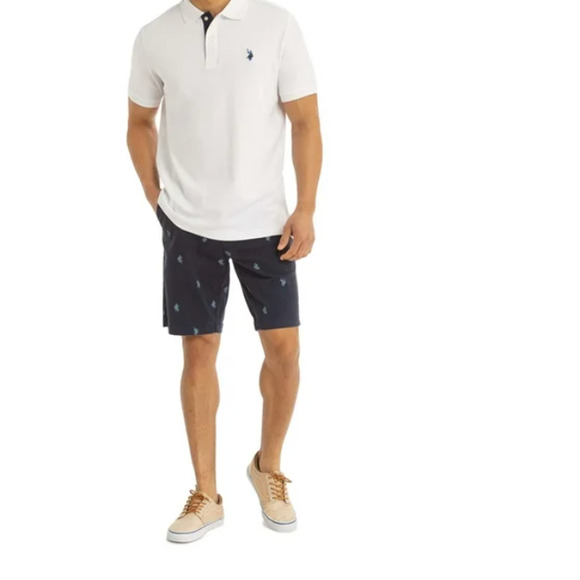 Men's Navy Flat Front Short U.S. Polo Assn. NWT N Size 42 Waist - Picture 4 of 4